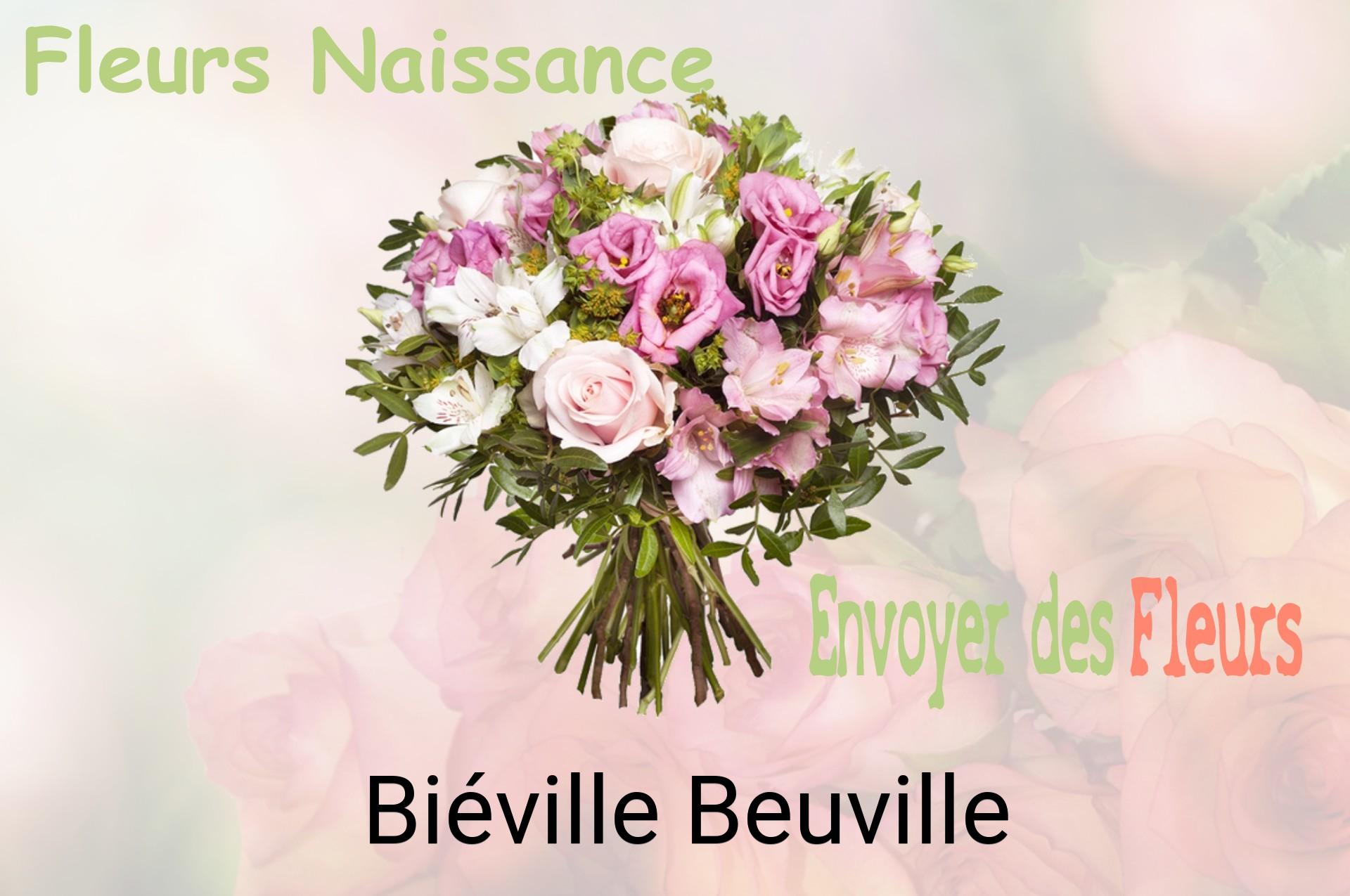 Bouquet de fleurs de naissance livré à Biéville-Beuville